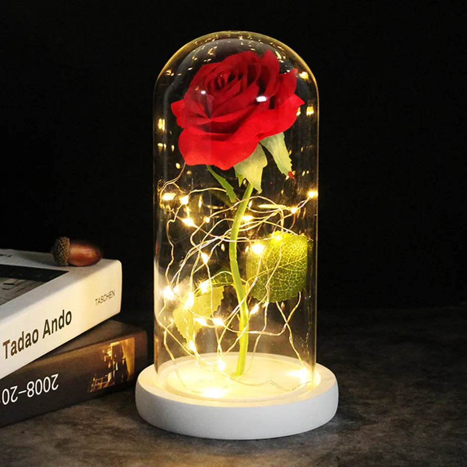 Galaxy Rose Artificial Flowers - Beauty and the Beast Rose Wedding Decor, Creative Valentine's Day and Mother's Gift 🌹✨💖 ShopOnlyDeal