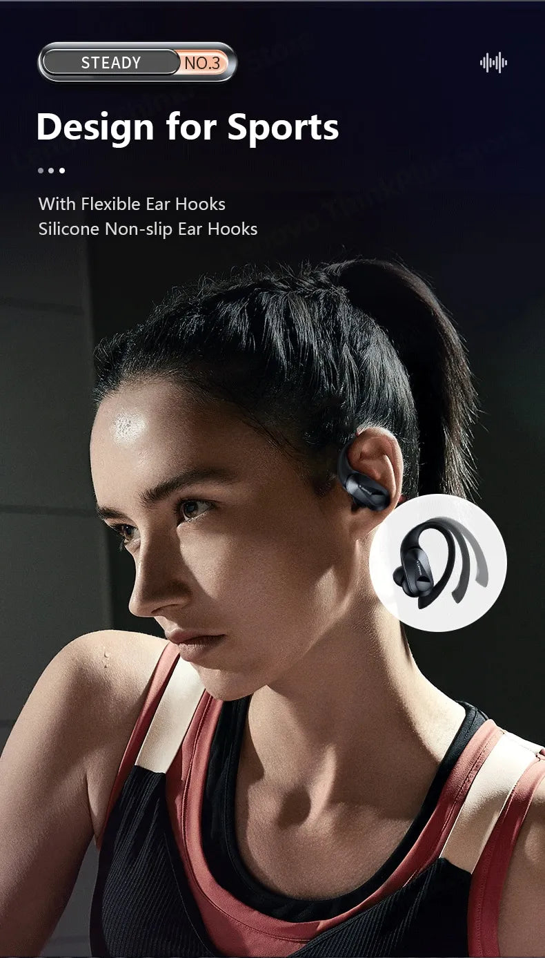 Lenovo LP75 Bluetooth 5.3 Earphones TWS Wireless Sport Headphones LED Digital Display HiFi Stereo Noise Reduction Gaming Earbuds ShopOnlyDeal