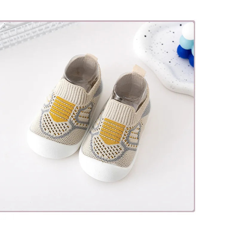 Children's New Toddler Shoes Explosion Spring and Fall Leisure with The Baby Board Shoes Soft Soles Stirrups Korean Flyknit Shoe ShopOnlyDeal