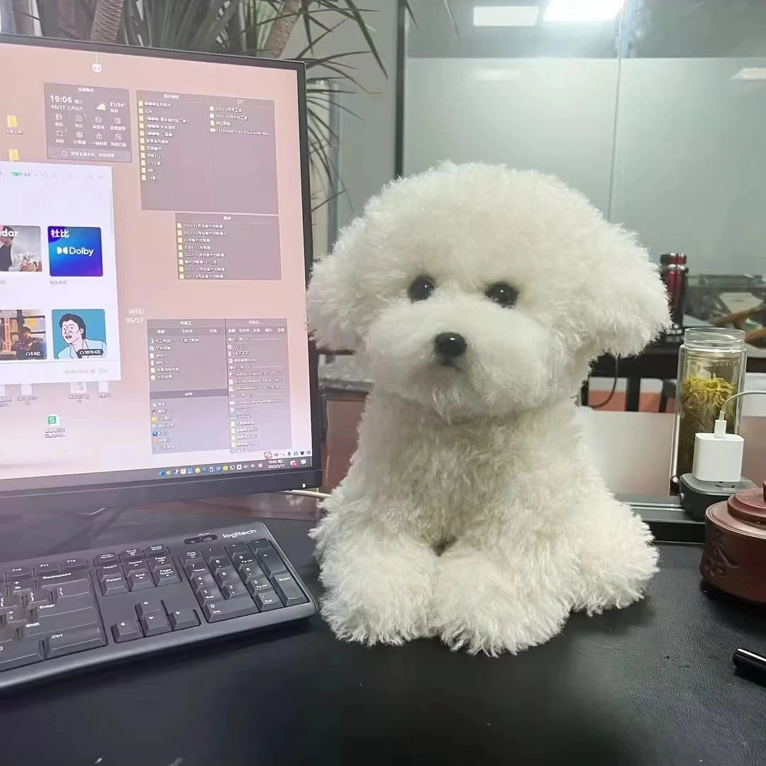 Cute Simulation Curly Dog Bichon Dog Plush Toy Kawaii Real Life Plush Toys Girl Birthday Girlfriend Gift Accessories ShopOnlyDeal