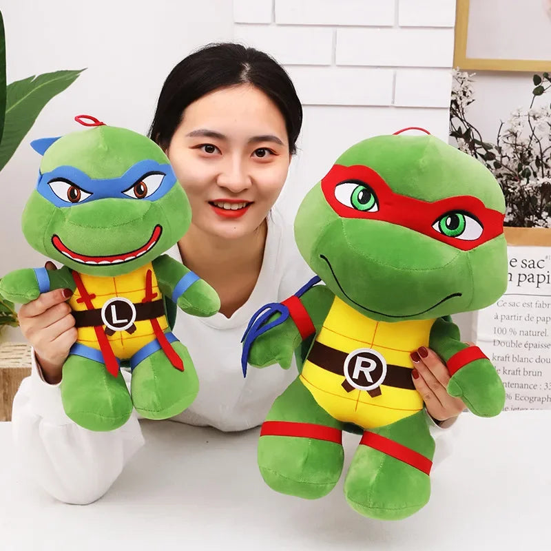 2023 New Q Version Teenage Mutant Ninja Turtles Cute Plush Doll Big Eyed Turtle Variant Era Doll Pillow Rag Doll Birthday Gift ShopOnlyDeal