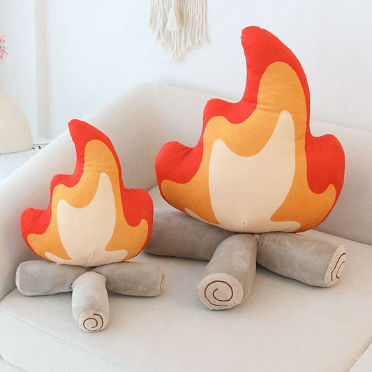 30cm/45cm Funny Simulation Bonfire Plush Toy Soft Stuffed Cartoon Fire Doll Living Room Floor Pillow Cushion Decor Gift ShopOnlyDeal