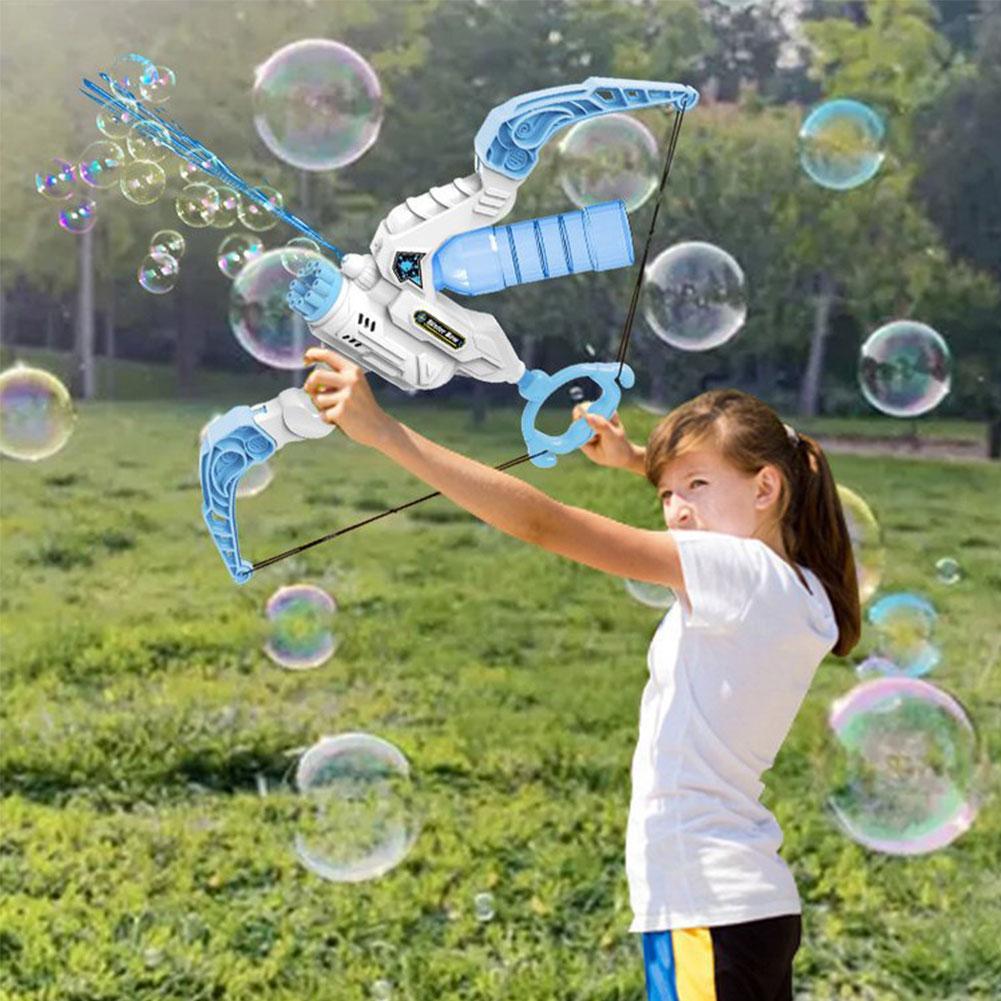 Bow Bubble Gun Arrow Automatic Bubble Blower and Launcher Water Gun 2 in 1 Outdoor Toys for Children Kid Gifts ShopOnlyDeal