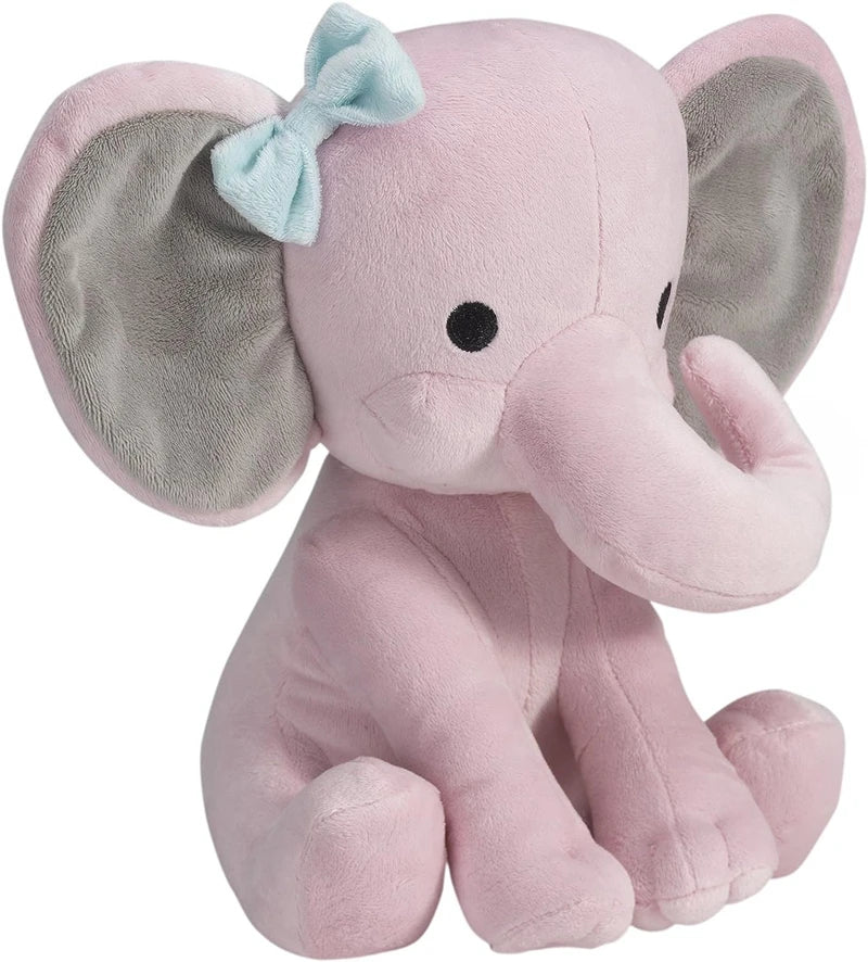 Kawaii Plush Cute Toy25cm Gray Pink Elephant Stuffed Plush Toys Kawaii Animals Soft Sleeping Stuffed Pillow Doll Plushie for Baby Room Decorative Gifts ShopOnlyDeal