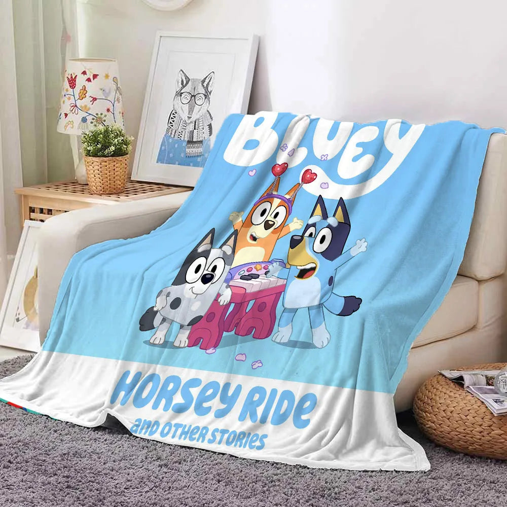 New Bluey Blankets And Throws Super Soft Thermal Indoor Outdoor Blanket For Living Room Bedroom Travel Wholesale Of Gifts Girl ShopOnlyDeal