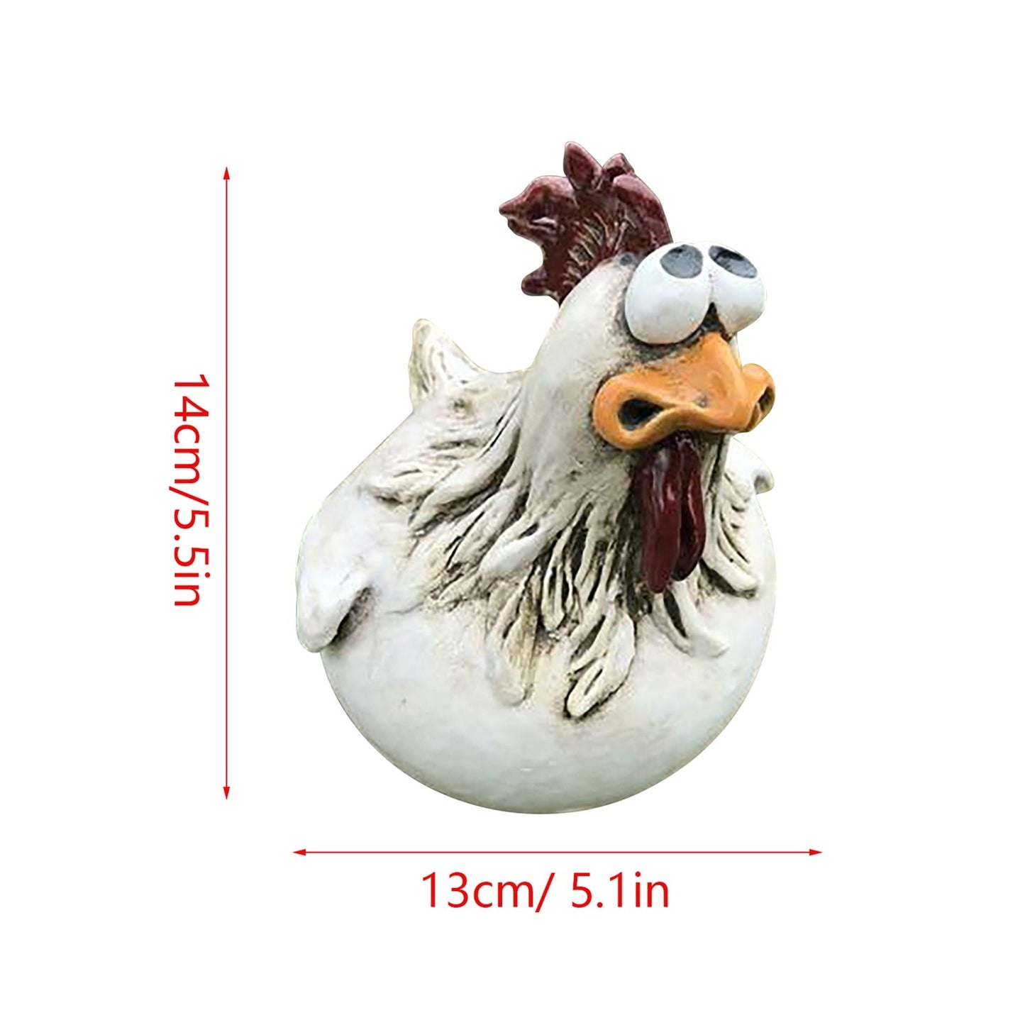 Chicken Fence Decor Resin Statues Home Garden Farm Yard Decorations Chicken Hen Sculpture Art Craft Courtyard Housewarming Funny Animals Farm Decoration ShopOnlyDeal