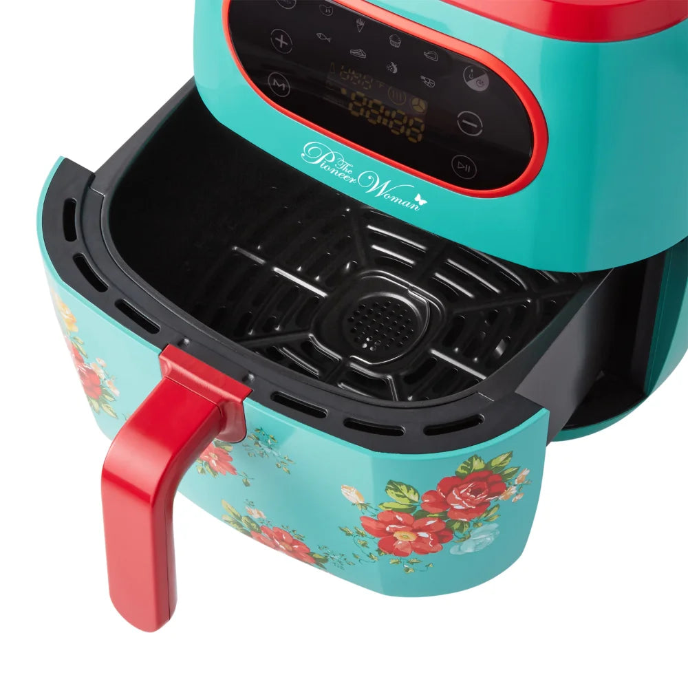 Air Fryer The Pioneer Woman Vintage Floral 6.3 Quart with LED Screen, 13.46" ShopOnlyDeal