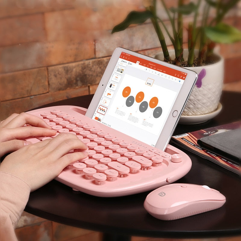 Keyboard Dual-mode Wireless Bluetooth Keyboard for Desktop Laptop Phone Ipad Tablet Keyboard ShopOnlyDeal