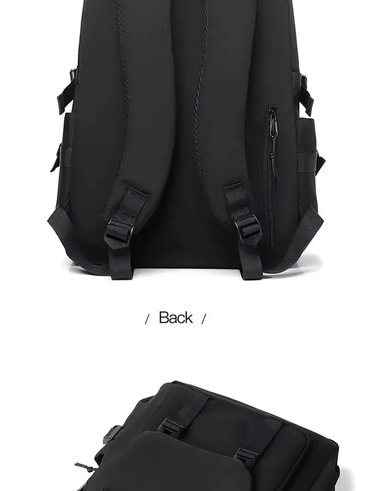 Fashionable and Functional 15 Inch Polyester Waterproof Men's Backpack - Perfect for Students and Professionals ShopOnlyDeal