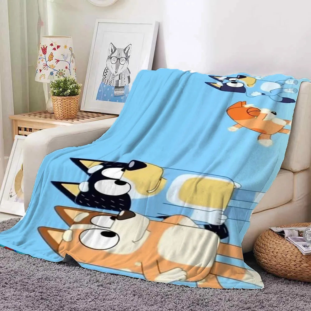 New Bluey Blankets And Throws Super Soft Thermal Indoor Outdoor Blanket For Living Room Bedroom Travel Wholesale Of Gifts Girl ShopOnlyDeal