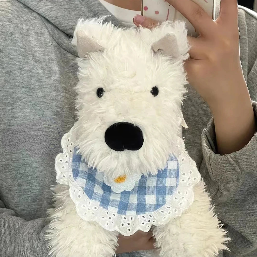 20/30/40cm Adorable Fluffy Hair West Highland White Terrier Plushie - Soft Puppy Plush Toy, Stuffed Lifelike Animal Baby Doll ShopOnlyDeal