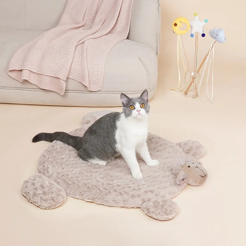 Dog Bed cashmere Dog Mat Pet Cat Soft Fleece Pad Cat Bed Mat Cushion Home Washable Lamb mattress four seasons Pet Supplies ShopOnlyDeal