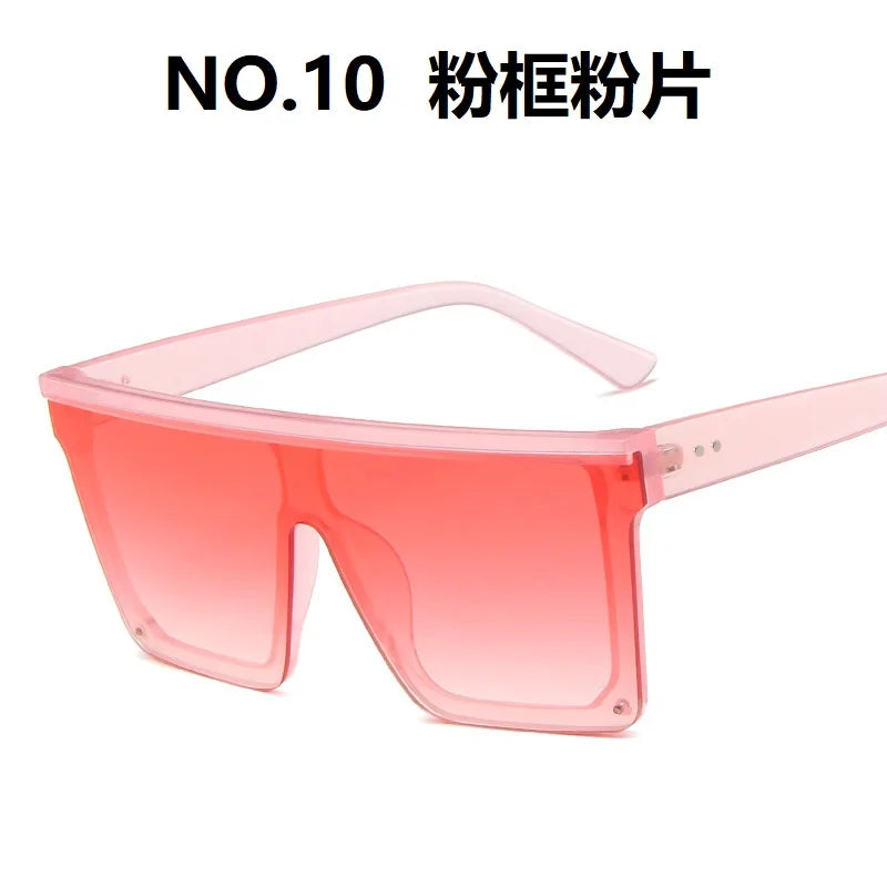 Square Oversized Sunglasses: Elevate Your Style with Big Frame Colorful Sun Glasses - Unisex Gradient Hip Hop Shades UV400 ShopOnlyDeal