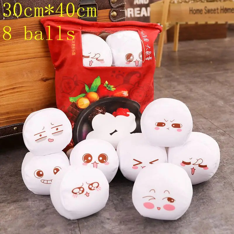 Kawaii Animal Balls Pudding Candy Bag Pillow Plush Stuffed Mini Doll of Donut Boba Milk Tea Bat Newt Cat Nap Plushie ShopOnlyDeal