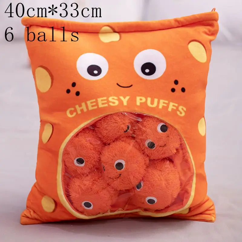 Kawaii Animal Balls Pudding Candy Bag Pillow Plush Stuffed Mini Doll of Donut Boba Milk Tea Bat Newt Cat Nap Plushie ShopOnlyDeal