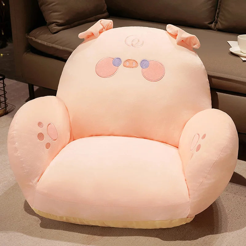 Cute Cartoon Lazy Sofa Chair Plush Seat Cushion - Kids' Furniture Protector - Soft and Anti-Slip Pillow Pads ShopOnlyDeal