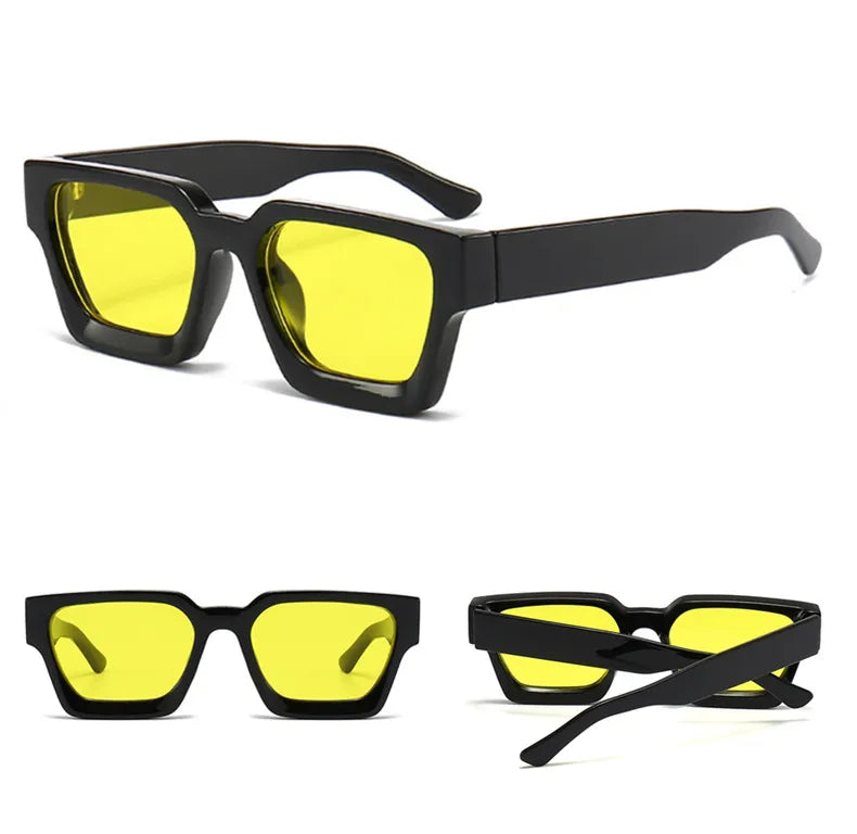 Fashion Square Women Luxury Sunglasses Retro Brand Designer Men Trending Leopard Blue Green Sun Glasses Shades UV400 S&H Glasses Store