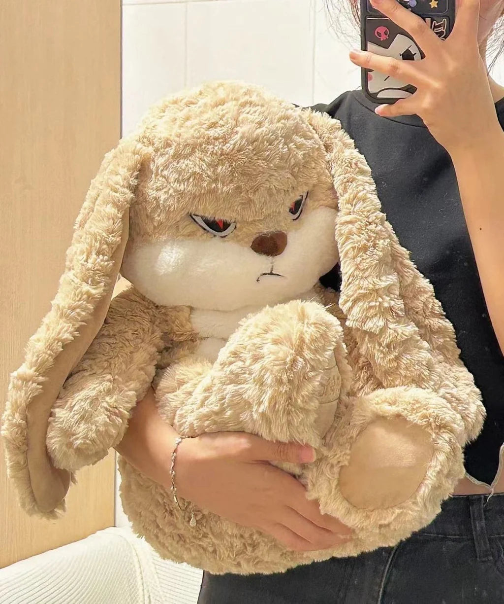 Anger bunny plushie long ear bunny plush toy Kawaii Bunny Plush  Kids Doll for Children Gift AIXINI Dropshipping Store