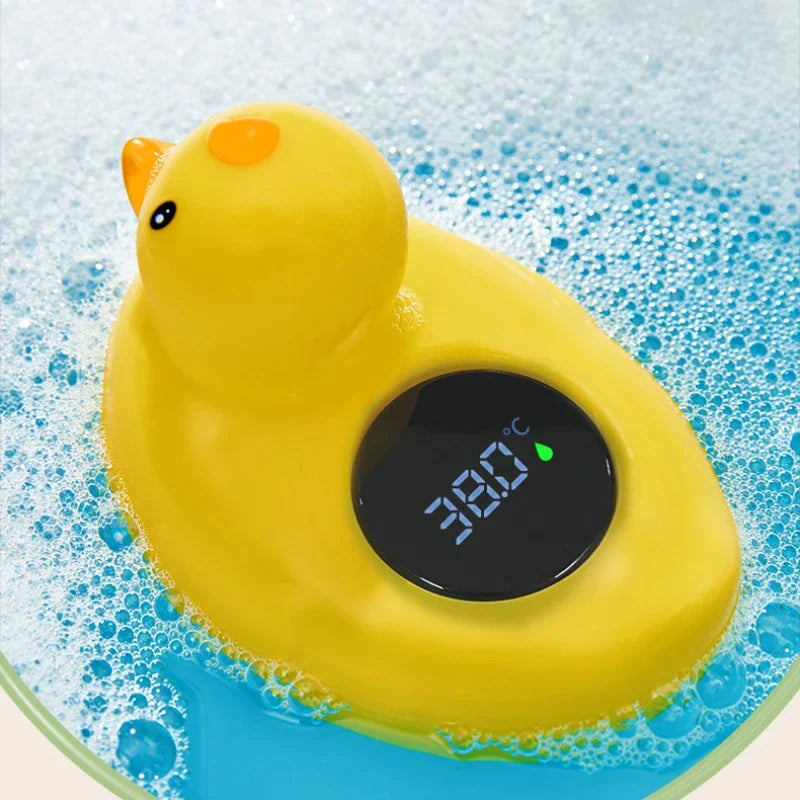 Little Yellow Duck Thermometer | Baby Bathtub Shower Water Thermometer | Safe Temperature Sensor | Floating Waterproof Baby Toy ShopOnlyDeal