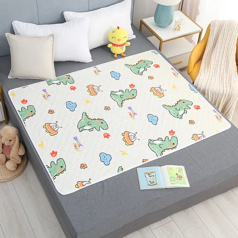 Cartoon baby changing pad waterproof washable crib mattress mother and baby care pad foldable soft and breathable ShopOnlyDeal