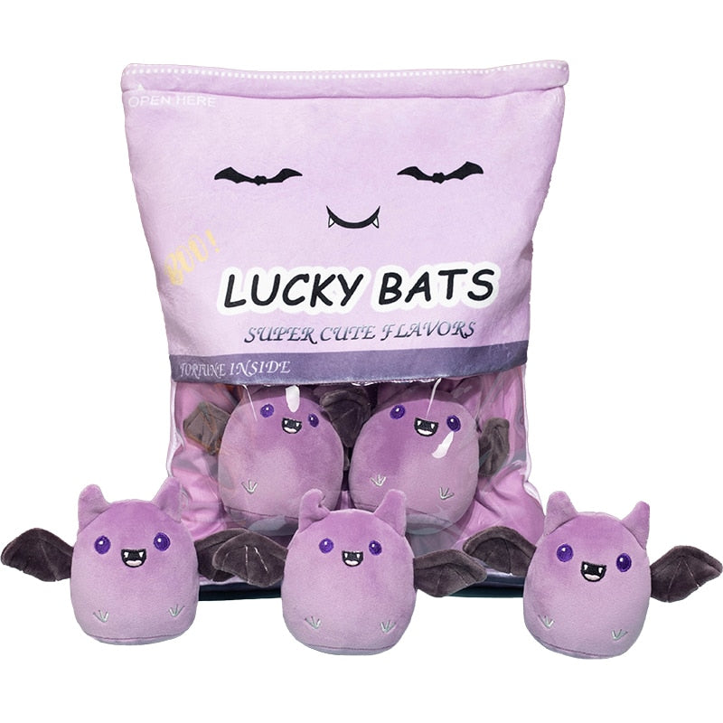 5pcs/lots Creative Bat Plush Toys Bat Snack Plush pumpkin bat doll Pillow Stuffed kawaii Dark Elf Cute Bat Toys for Children Kid ShopOnlyDeal