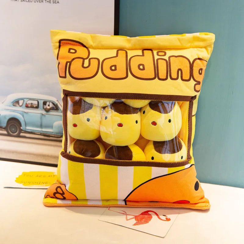 Cartoon a bag of snacks doll throw pillow Internet celebrity ins snack bag plush toy creative office pillow ShopOnlyDeal