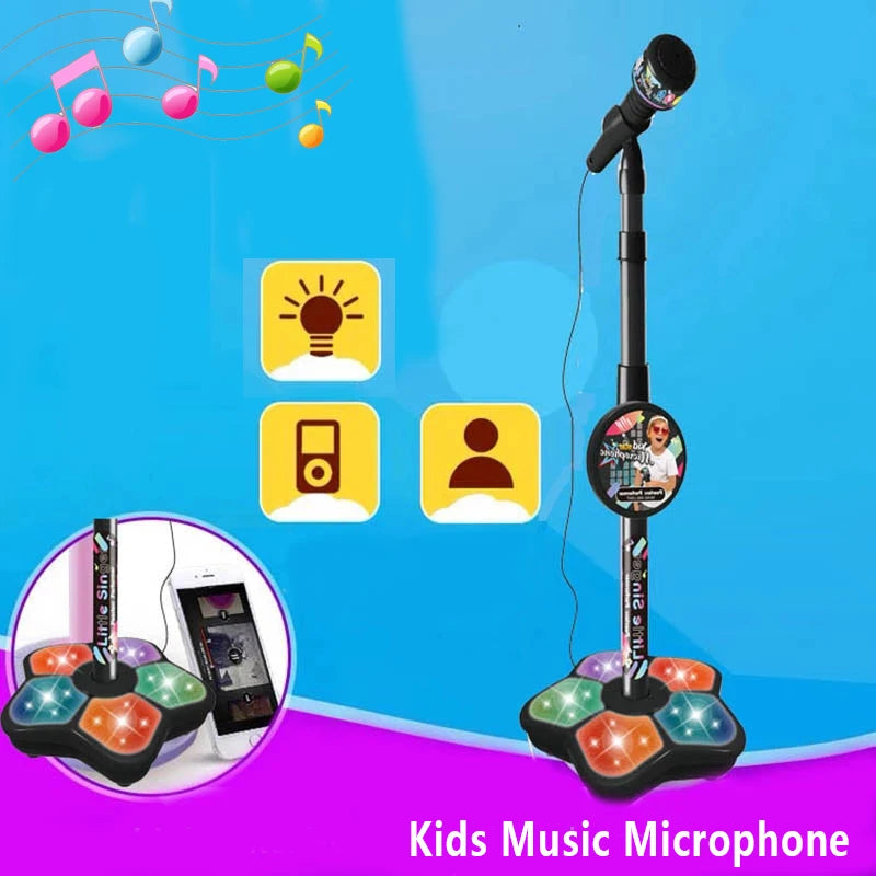 Kids Microphone with Stand | Karaoke Song Machine | Music Instrument Toy | Brain-Training Educational Toy | Birthday Gift for Girls & Boys ShopOnlyDeal