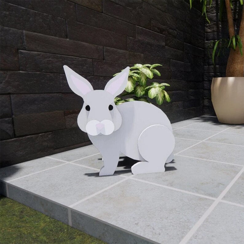 Farm Animals Garden Planter Flower Pot Cat Shape Planter Cows Horse Sheep Rabbit Bear Elephant Garden Pots DIY PVC Flower Highlander Cow Planter Garden Home Decor Forest Animals, Garden Decor ShopOnlyDeal