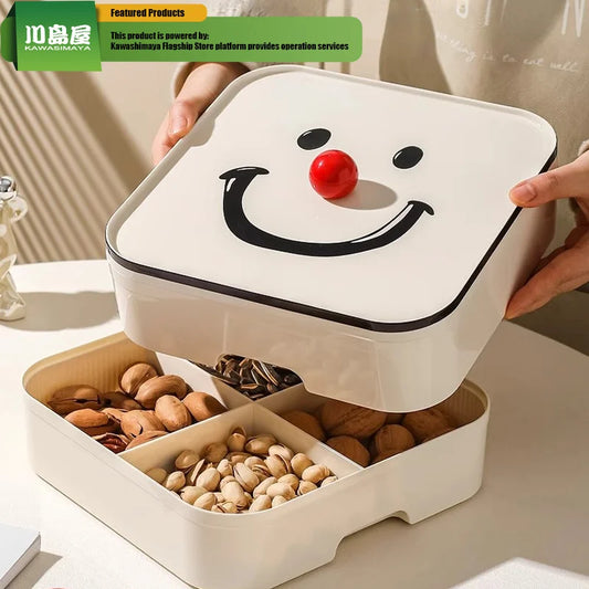 Scandinavian Dry Fruit Plate Living Room Coffee Table Home Snacks Tray Nut Storage Box New Year Candy Box ShopOnlyDeal