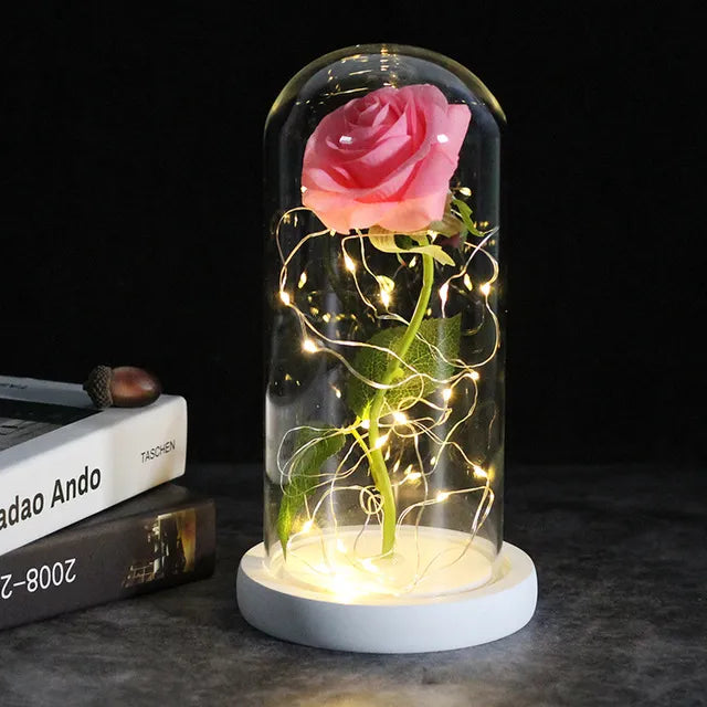 Galaxy Rose Artificial Flowers - Beauty and the Beast Rose Wedding Decor, Creative Valentine's Day and Mother's Gift 🌹✨💖 ShopOnlyDeal