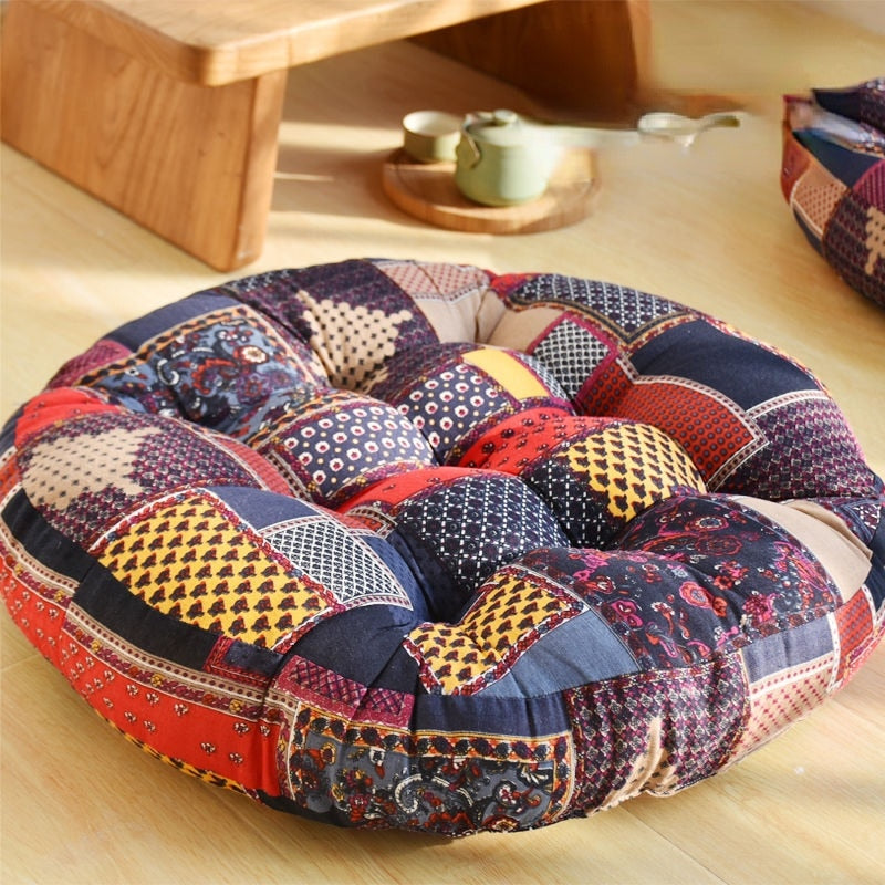 New Japan Futon Cushions Cotton Linen Sofa Throw Pillow Thicker Round Tatami Floor Mat Meditation Balcony Window Chair Cushion ShopOnlyDeal