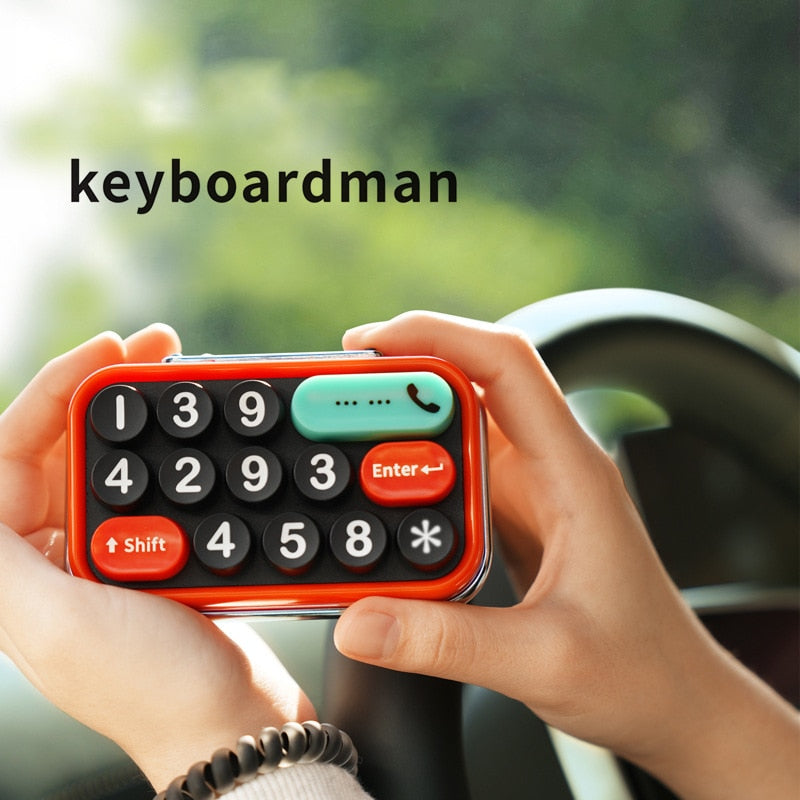 Creative Car Phone Number Keyboard Temporary Parking Card License Phone Number Display Plate Stop Sign Auto Interior Accessories ShopOnlyDeal