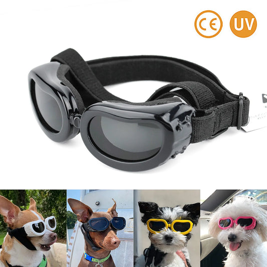 Fashion Small Dog Sunglasses - UV Protection Goggles, Eye Wear Protection, Pet Accessories for Dogs, Adjustable Waterproof Glasses ShopOnlyDeal