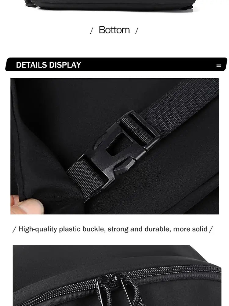 Fashionable and Functional 15 Inch Polyester Waterproof Men's Backpack - Perfect for Students and Professionals ShopOnlyDeal