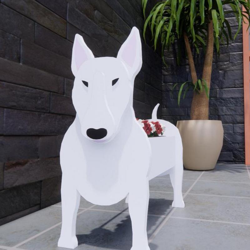 Garden Flower Pot Dog Planter Schnauzer Bulldog Poodle Corgi Yorkshire Garden Pots DIY PVC Flower Planter Garden Home Decor ShopOnlyDeal