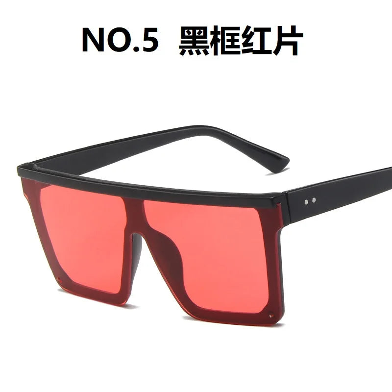 Square Oversized Sunglasses: Elevate Your Style with Big Frame Colorful Sun Glasses - Unisex Gradient Hip Hop Shades UV400 ShopOnlyDeal