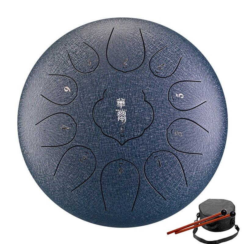 Ethereal Hang Drum Percussion Handpan Musical Instruments Steel Tongue Drum 10 Inch 11 Notes Tone Key F Range Tang Drum ShopOnlyDeal