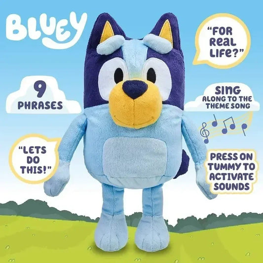 New A Family Of Bluey Talking Plush Bingo Dog Music Plush Toys Bluey Anime Figure Cute Animal Sing Dog Doll Christmas Gifts Kids ShopOnlyDeal