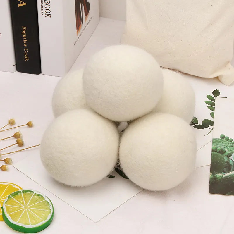 Nature Wool Dryer Balls Fabric Softener Ball for Sensitive Skin Reusable Softener Laundry Ball Home Washing Machine Accessories ShopOnlyDeal