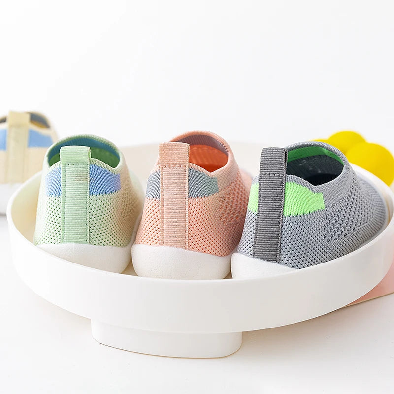 Spring Popular New Baby Shoes Mesh Knit Breathable Kid Girls Boys 0-3T Summer Slip-On Casual Sneakers Toddler Non-Skid Prewalker ShopOnlyDeal