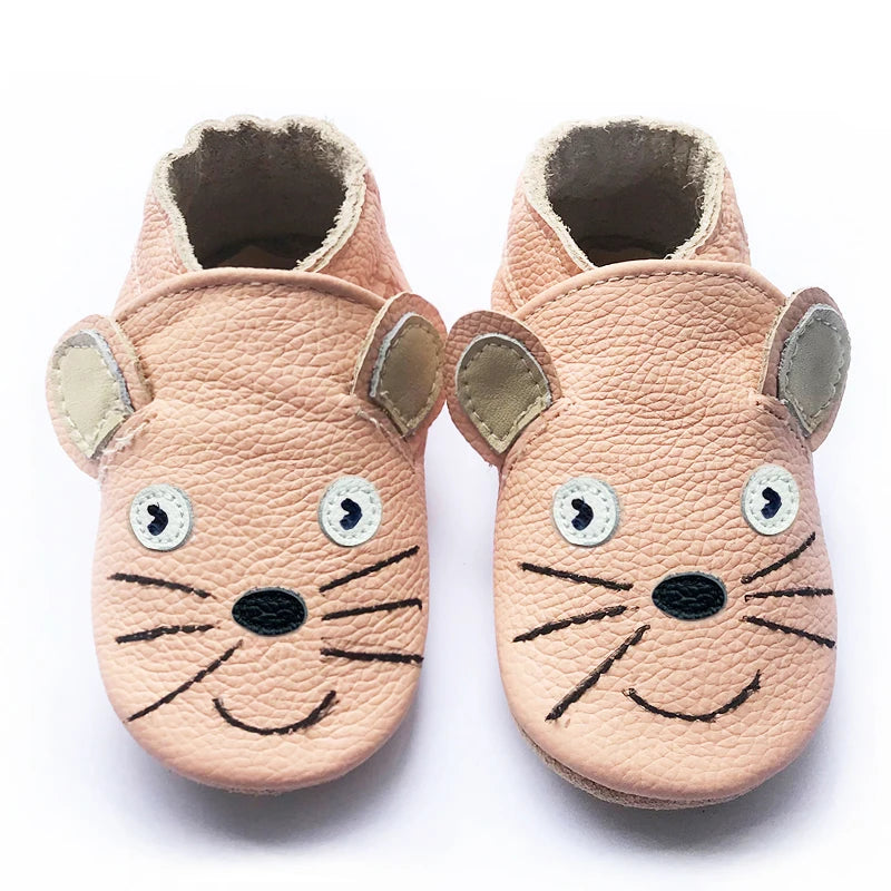 Baby Shoes Cow Leather Bebe Booties Soft Soles Non-Slip Footwear For Infant Toddler First Walkers Boys And Girls Slippers ShopOnlyDeal