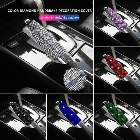 Luxury Diamond Car Gear Handbrake Cover Auto Decoration Rhinestone Universal Bling Car Accessories Interior for Women Girls ShopOnlyDeal