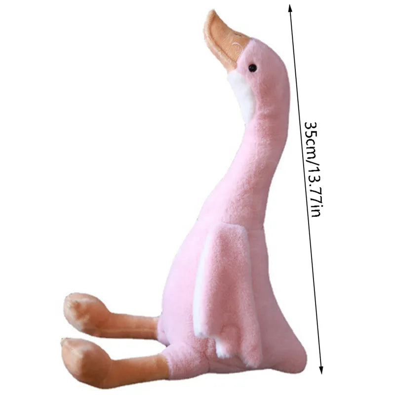 35cm Cute Long Neck Goose Stuffed Plush Doll Soft Stuffed Dolls Plushie Animals Toys For Kids Baby Children Birthday Gifts ShopOnlyDeal