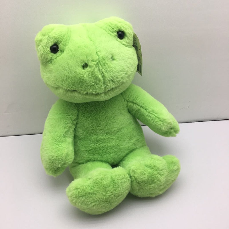 Green Frog Plush Toy 40cm Build A Bear Soft Stuffed Doll Smile Frog Plushie Doll Toy High-Grade Kids Gift Room Decor ShopOnlyDeal