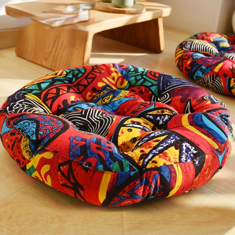 New Japan Futon Cushions Cotton Linen Sofa Throw Pillow Thicker Round Tatami Floor Mat Meditation Balcony Window Chair Cushion ShopOnlyDeal