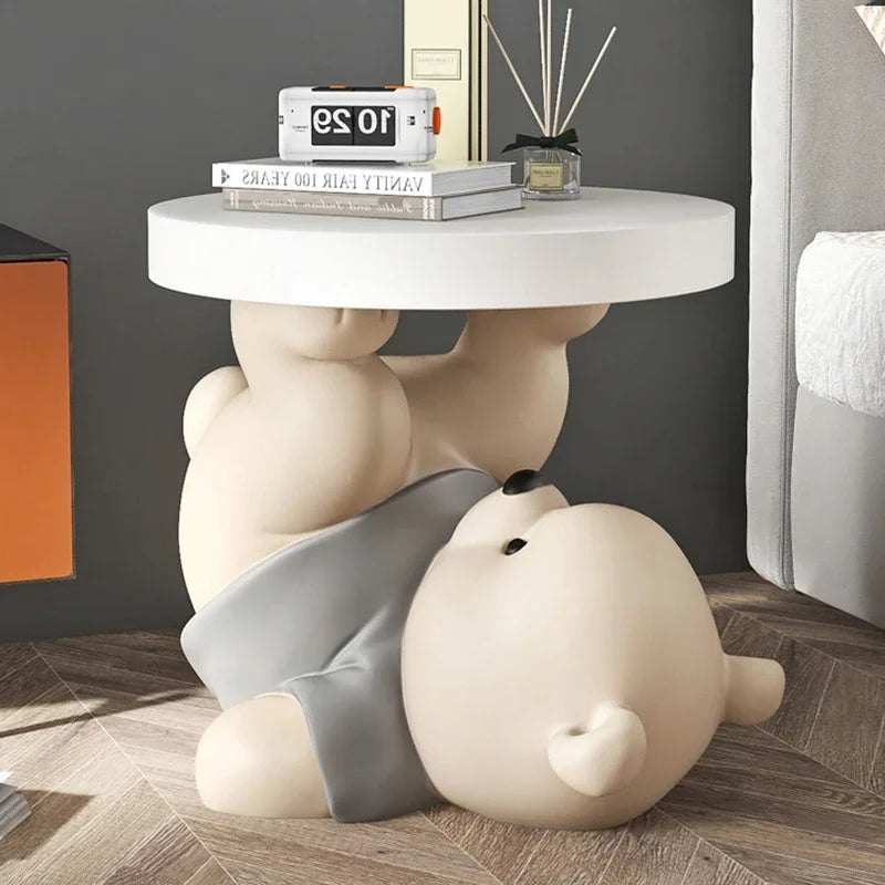 Vigorous Bear Statue Side Table Designer Simple Animal Free Shipping Coffee Tables Night Floor Basse De Salon Home Furniture ShopOnlyDeal