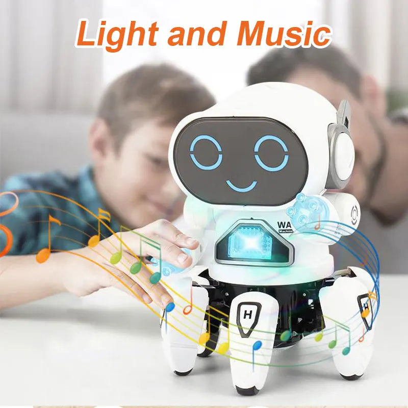 Kids Smart Electronic Humanoid Dance Robot Toy | Intelligent B/O Six Claws Walking Mechanical Dancing Robot with Light & Music ShopOnlyDeal