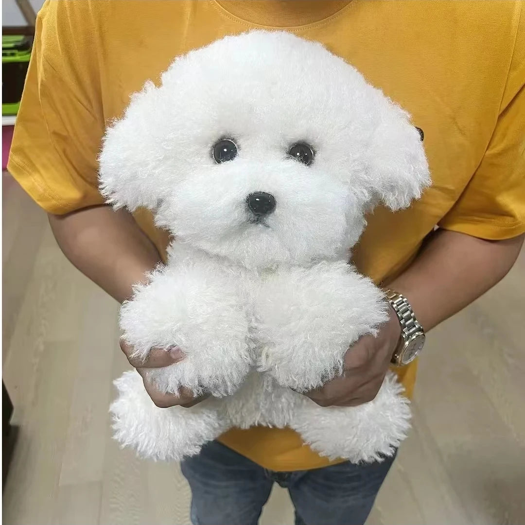 Cute Simulation Curly Dog Bichon Dog Plush Toy Kawaii Real Life Plush Toys Girl Birthday Girlfriend Gift Accessories ShopOnlyDeal