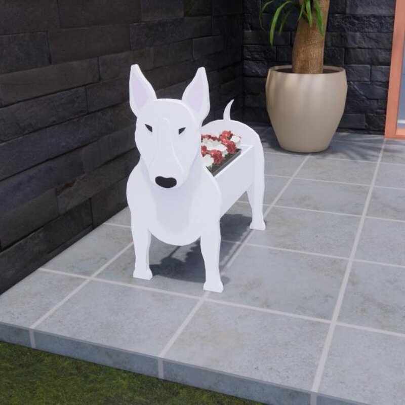 Dog Planter Garden Flower Pot Dog Shape Planter Schnauzer Bulldog Poodle Corgi Yorkshire Vase Pots DIY PVC Flower Planters Garden Home Decor ShopOnlyDeal