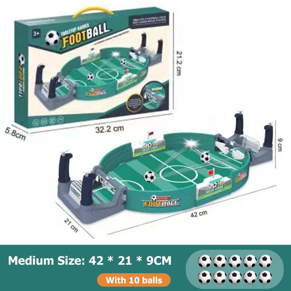 Table Football Board Game Match with 10 Balls Parent-child Interactive Toys Mini Desktop Play Ball Soccer Toys Competitive Games ShopOnlyDeal